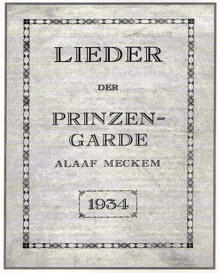 Liederheft der PGM 1934